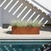 Veradek Corten Steel Series Garden Bed Planter Metal in Brown/Red | 13 H x 48 W x 24 D in | Wayfair GBVRECS