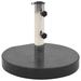 Arlmont & Co. Athen Stone Free Standing Umbrella Base Stone in Black/Gray | 14.17 H x 17.72 W x 17.72 D in | Wayfair