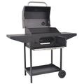 Arlmont & Co. BBQ Charcoal Smoker w/ Bottom Shelf Steel in Black/Gray | 49.2 H x 50 W x 25.2 D in | Wayfair 1E63F428E442410B91D3E69386221D7B