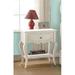 Rosdorf Park Illughi 1 Drawer Nightstand, Glass in White | 26 H x 24 W x 17 D in | Wayfair 7D5663CC2B9845928E81CD6087696B42