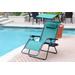 Oversized Zero Gravity Chair With Sunshade And Drink Tray - Green- Jeco Wholesale GC7