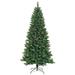 7 Feet. Slim Pre-Lit Artificial Christmas Tree With Metal Stand- Jeco Wholesale ST73