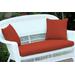 Brick Red Loveseat Cushion With Pillows- Jeco Wholesale FS018-CL