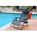 Oversized Zero Gravity Chair With Sunshade And Drink Tray - Black- Jeco Wholesale GC4