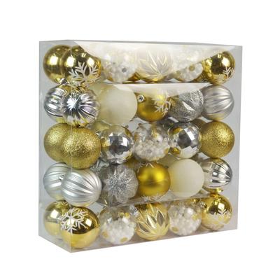 50 Pk Christmas Ornament Tinsel Town Dec Orn Set- Jeco Wholesale CHD-TA151