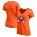 Women's Fanatics Branded Trevor Lawrence Orange Clemson Tigers Caricature V-Neck T-Shirt
