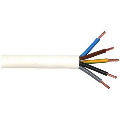 Weitere - Herdanschlusskabel H05VV-F 5 x 2,5 - 3 Meter, weiß Kabel & Leitungen Image