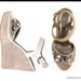 Coach Shoes | Coach "Hanson" Wedge Sandals | Color: Gold/Tan | Size: 9.5