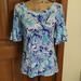 Lilly Pulitzer Tops | Lilly Pulitzer Lula Top, Tropical Turq Elephant, N | Color: Blue/White | Size: Xs