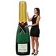 I LOVE FANCY DRESS Inflatable Champagne Bottle 6 foot tall - 180 cm X 12 - Sturdy, Oversized Inflatable Bottle for Weddings, Birthdays and Decorations