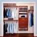 John Louis Home Deluxe Collection 48" W - 120" W Closet System Solid Wood in Brown | 16 D in | Wayfair JLH-343