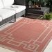 Brown 29 x 0.01 in Area Rug - Sol 72 Outdoor™ Amherst Geometric Rust Red Area Rug Polypropylene | 29 W x 0.01 D in | Wayfair CHLH6457 33013942