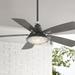 56" Minka Aire Groton Sand Black Outdoor LED Ceiling Fan with Remote