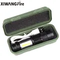 Batterie intégrée XP-G Q5 LED Zoom Focus Mini lampe de poche LED Torche Lampe Torche Lanterne