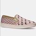 Coach Shoes | Coach C117 Heart Slide Sneakers Size 7.5-7 Pink | Color: Pink | Size: 7.5-8