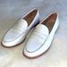 J. Crew Shoes | J.Crew White Leather Loafers | Color: White | Size: 8