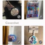 Disney Bags | 18”925 Necklace+7 Days Of+Elsa-Anna Bag 9.57.5”&Tag | Color: Blue/Purple | Size: Os
