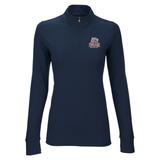 Women's Navy Belmont Bruins Vansport Zen Quarter-Zip Pullover Jacket