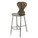 Jamie Young Company Mccallan Bar & Counter Stool Metal in Black/Brown | 41.5 H x 19.75 W x 19.75 D in | Wayfair 20MCCA-CSAW