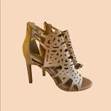 Jessica Simpson Shoes | Jessica Simpson Nude Cooler Heels | Color: Cream/Tan | Size: 9