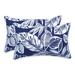 Bayou Breeze Colyt Floral Lumbar Pillow Polyester/Polyfill blend in Blue/Navy | 5 H x 11.5 W x 18.5 D in | Wayfair 31BCB66EC14349F59CF4B17F0158E2DC