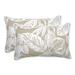 Bayou Breeze Colyt Floral Lumbar Pillow Polyester/Polyfill blend in White | 5 H x 11.5 W x 18.5 D in | Wayfair B19C1AA304F64123B68633780C79F56A