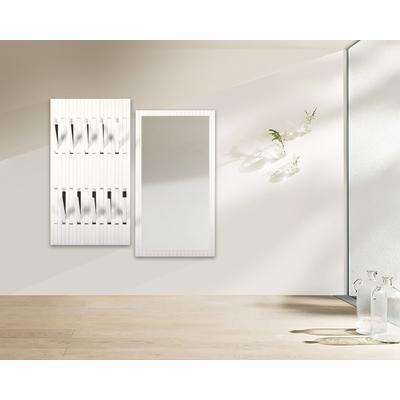 BlackWood »Piaforte weiss« Massivholz Design-Garderobe Garderobe / Weiss lackiert / 62,5 cm Image