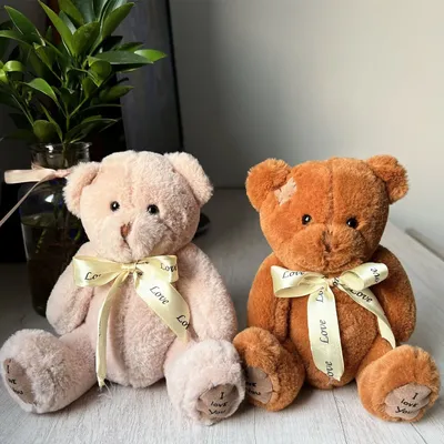 Ours en peluche avec patch pour enfants poupées en peluche douces joli jouet pour bébé cadeaux