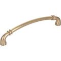 Jeffrey Alexander 160 Mm Center-To-Center Brushed Pewter Marie Cabinet Pull Metal in Brown | 6.875 H x 0.3125 W x 1.5 D in | Wayfair 445-160SBZ