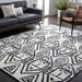 Black/White 60 x 0.28 in Indoor Area Rug - Dakota Fields Aon Southwestern Handmade Tufted Wool Black/Ivory Area Rug Wool | 60 W x 0.28 D in | Wayfair