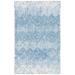 White 60 x 36 x 0.28 in Area Rug - The Twillery Co.® Leopoldo Geometric Handmade Tufted Blue/Ivory Area Rug | 60 H x 36 W x 0.28 D in | Wayfair