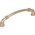 Jeffrey Alexander 128 Mm Center-To-Center Brushed Pewter Marie Cabinet Pull Metal in Brown | 5.625 H x 0.3125 W x 1.5 D in | Wayfair 445-128SBZ