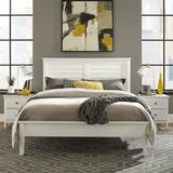 Grain Wood Furniture Greenport Solid Wood Platform Configurable Bedroom Set Metal in Gray | Full | Wayfair SetGP0240-2N