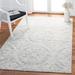 72 x 72 x 0.28 in Area Rug - Ophelia & Co. Ameer Handmade Tufted Wool/White/Light Grey Area Rug Cotton/Wool | 72 H x 72 W x 0.28 D in | Wayfair