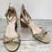 Anthropologie Shoes | Anthro Silent D Raxiera Braided Chunky Heel Sandal | Color: Gold/Tan | Size: 6.5