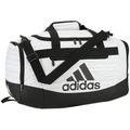 adidas Unisex-Adult Defender Iv Small Duffel Bag, Two Tone White/Black, One Size