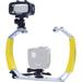 Movo Photo XL Underwater Diving Rig Bundle with Rechargeable LED Light for GoPro LED-WP+GB-U80