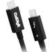 CalDigit Thunderbolt 4 / USB4 Male 100W Power Delivery Cable (6.6', Black) 500939