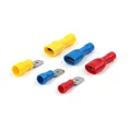 Connecteur de câblage électrique en PVC 6.3mm femelle mâle isolé CriAJTerminal bêche bleu