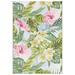 Green/Pink 39 x 0.2 in Outdoor Area Rug - Bayou Breeze Ithaca Floral Indoor/Outdoor Area Rug | 39 W x 0.2 D in | Wayfair