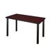 Inbox Zero Kee Training Seminar Table Top Wood/Metal in Black | 29 H x 42 W x 24 D in | Wayfair 5E49E49E038F4408A90E918186D5770B