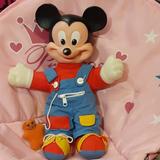 Disney Toys | 1968 Mickey Learn To Dress Vintage Plush | Color: Blue/Red | Size: 15"