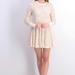 Free People Dresses | Free People Coffee In The Morning Lace Mini Dress | Color: Cream | Size: Xs