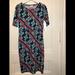 Lularoe Dresses | Lularoe Julia Geometric Print Dress | Color: Pink/Yellow | Size: S