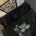 Victoria's Secret Intimates & Sleepwear | 4 Pair Bikini Underwear Victoria Secretvanity Fair | Color: Black/Cream | Size: M