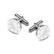 LeCalla Men's Sterling Silver Engraved Bolted Wedding Cufflinks for Dad Father Grand-Father