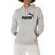 PUMA Women's Essentials Hooded Sweatshirt, Light Gray Heather, Medium