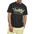 Southpole Herren Southpole Short Sleeve Tee T-Shirt, black, S