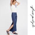 Free People Jeans | Free People Side Slit Wide Leg Pants | Color: Blue | Size: 27