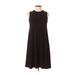 Cynthia Rowley TJX Casual Dress - A-Line Crew Neck Sleeveless: Black Solid Dresses - Women's Size X-Small